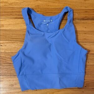 WILO Women's Ribbed Scooped Sports Bra